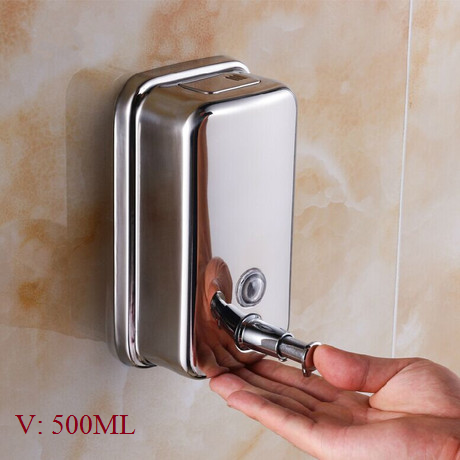Hộp đựng nước rửa tay treo tường inox SBV500ML